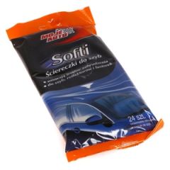 Salvetes auto stiklu kopšanai 24gab.