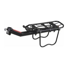 Velo bagāžnieks, alumīnija, melns