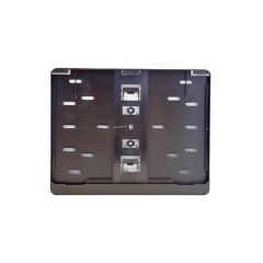 Motocikla numura turētājs 177x130mm melns