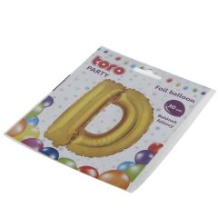 Balons burts D 30cm folija, zelta