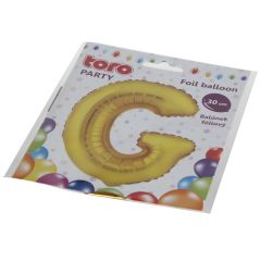 Balons burts G 30cm folija, zelta