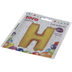 Balons burts H 30cm folija, zelta