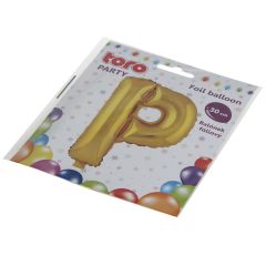 Balons burts P 30cm folija, zelta