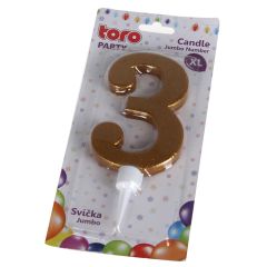 Jubilejas svece-cipars Nr3 16cm