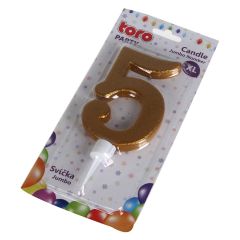 Jubilejas svece-cipars Nr5 16cm