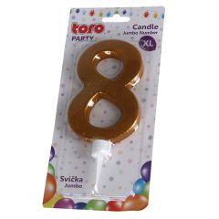 Jubilejas svece-cipars Nr8 16cm