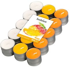 Tējas sveces arom. Bolsius mango 4h 30gab.