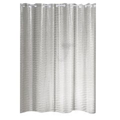 Dušas aizkars plastm. 180x200 cm Silk  caurspīdīgs