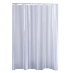 Dušas aizkars tekstila 180x200 cm Satin balts
