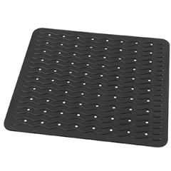 Paklājs dušas pretslīdes 54x54 cm Playa melns