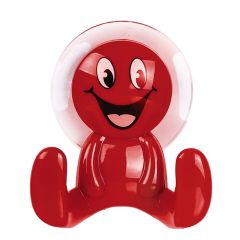 Āķis ar piesūcekni Smiley, sarkans