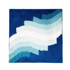 Vannas istabas paklājs Streak  55x50 cm, zils, akrils