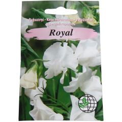 Sēklas Puķuzirņi Royal balti 2g