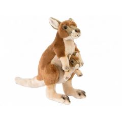 Mīkstā rot. Ķengurs ar mazuli 40cm