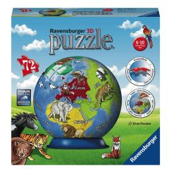 Puzle apaļa Globus 72 6gadi+
