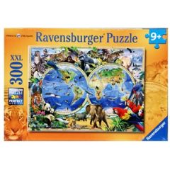 Puzle 300 Pasaules karte 9gadi+