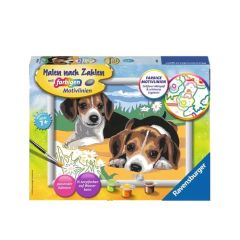 Krāsojamā glezna 18x24cm Divi kucēni