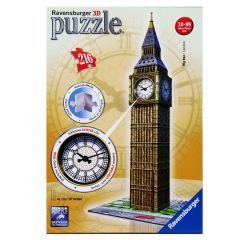 Puzle 3D Big Ben ar pulksteni 10gadi+