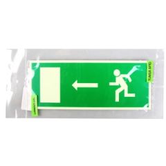 Uzlīme luminiscējoša Izeja pa kreisi