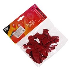 Baloni d25cm sarkani 10gab.