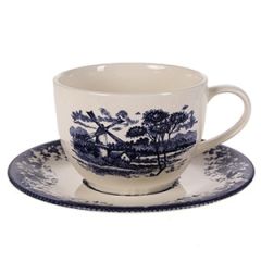 Tase ar apakštasi Windmill zila