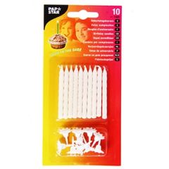 Svecītes tortei 6cm 10gab.