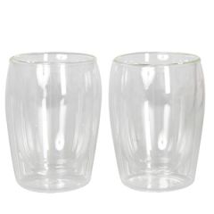 Glāžu komplekts kapučīno dubultsienu stikla 300ml 2gab.