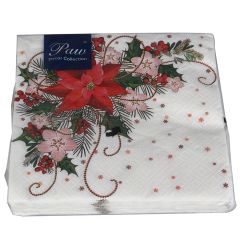 Salvetes 33x33cm Puansetija