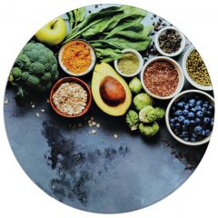 Dēlis sadales 27cm ar dārzeņiem