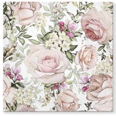 Salvetes 33x33cm rozes