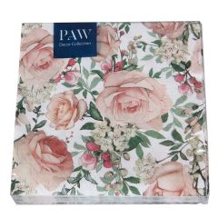 Salvetes 25x25cm Rozes rozā