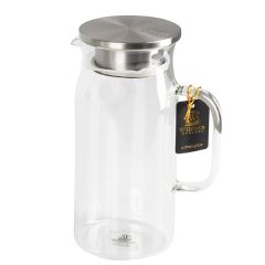 Sulas krūze stikla ar vāku 1l