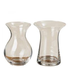 Vāze Goa h20cm caurspīdīga stikla 2-veidi