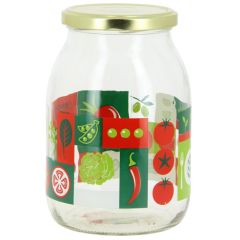 Burka stikla Pachino 1L, ar vāku