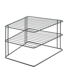 Plaukts virtuves Lava Palio stūra 25x25x19cm, melns ner.tēr.