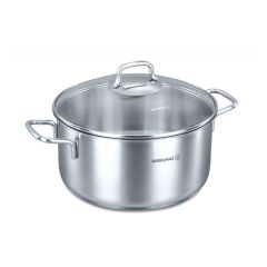 Katls Perla 16cm, 1.8L, ar stikla vāku, nerūs.tēr., indukcij