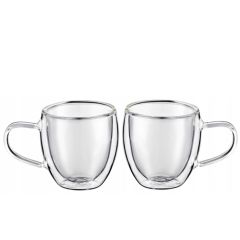 Krūžu kompl. Mia dubultsienu, stikla 250ml 2gab.