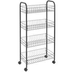 Virtuves plauktiņš Lava Lugano uz rit. 41x23x63cm 4-stāvi me