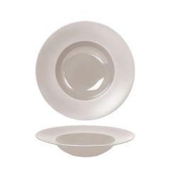 Šķīvis dziļais Fine Plus Satin 27cm, pērļu pelēks porcelāna