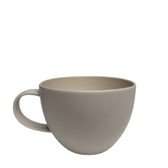 Kafijas tase Fine Plus Satin 250ml pērļu pelēka porcelā