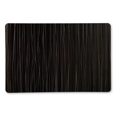 Paliktnis 43.5x28cm, melns, svītrains