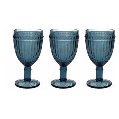 Glāzes Dorico zils 320ml 3gab.