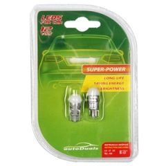 Autospuldzes LED T10, baltas 2gab.