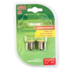 Autospuldzes LED BA15s, SMD, COB baltas 2gab.