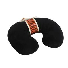 Spilvens U tipa Martin Brown 30x30cm melns/oranžs