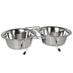 Statīvs ar 2 bļodām 16.5cm 750ml