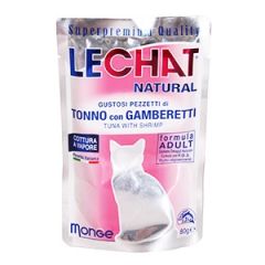Barība kaķiem LeChat Natural tuncis ar garn.80g
