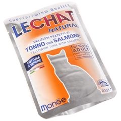 Barība kaķiem LeChat Natural tuncis ar lasi 80g