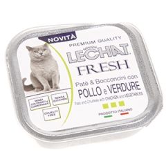 Barība kaķiem LeChat Fresh cālis un dārz.100g