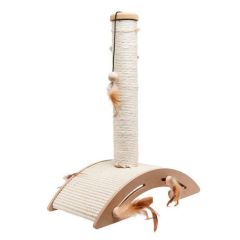 Nagu asināmais + rotaļlieta kaķiem SISAL+TOY ELLA 40x21x52cm